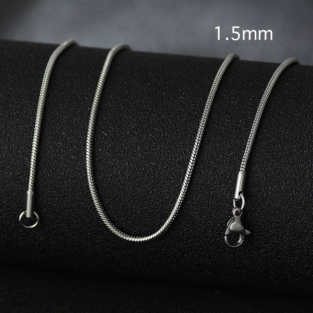 50cm Nuova Moda Catena in Acciaio Inossidabile 1,2-3mm Colore Argento Oro Rosa Collana Gioielli Placcatura Sottovuoto Accessori Choker Collare