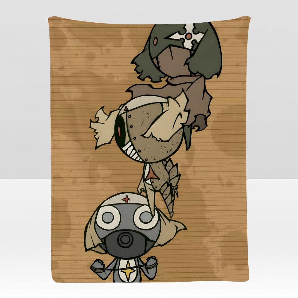 Anime K-Keroro G-Gunso Throw Soft Flannel Blanket for Bed Bedroom Sofa Picnic Throw Skin-friendly Breathable Gift Cover