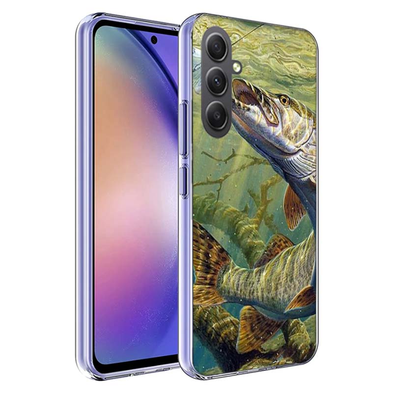 

Fishing Gear Fish Phone Case for Samsung A17 A37 A57 A07 A16 A26 A36 A56 A06 A02S A12 A22 A32 A52S A04S A14 A24 A34 A54 A03 A13 Samsung A17 5G