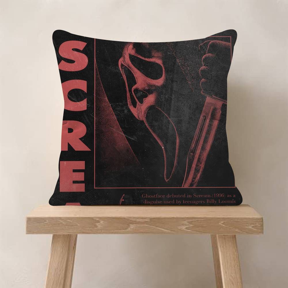Horror Movie Scream Pillow Cover For Bedroom Room And Living Room Sofa Decorative Cushion Cover