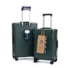 24" Aluminum Frame Luggage: Silent Zipper Trolley with Combination Lock, Universal Wheels, Wear-Resistant
