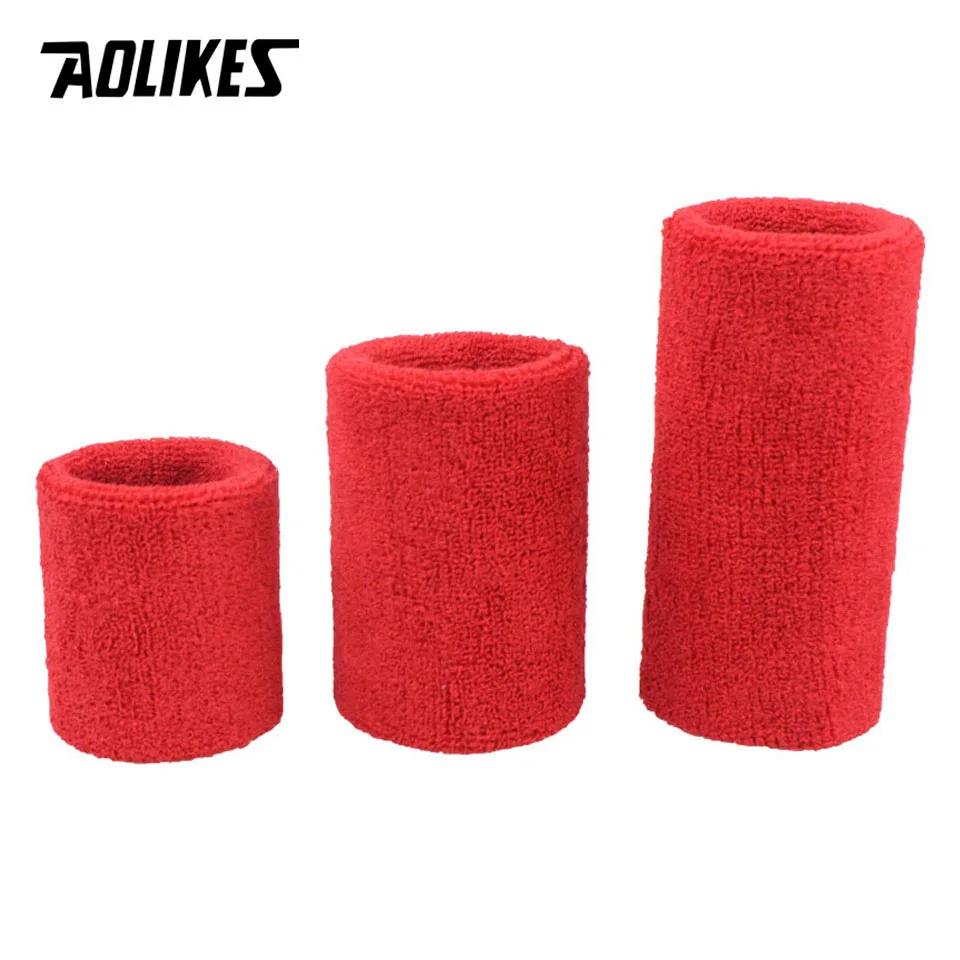 Aolikes 1Pcs Wrist Brace Support Wrap Tennis Wristband Sport Sweatband For Gym Basketball Volleyball Hand Sweat Band Polsband