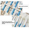 Pencil Roll Canvas 20 Holes Large Capacity Painting Brush Storage Bag Art Supplies