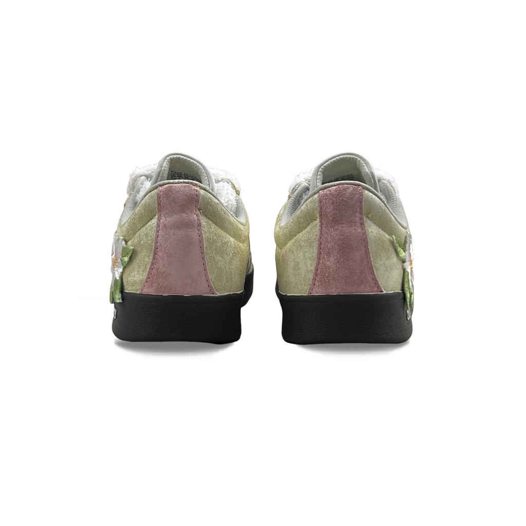 Adidas VL COURT 2.0 Peach Blossom Abrasion Resistant Abrasion Resistant Low top German Army Trainers Unisex Pink Yellow JS3003(Team745-)