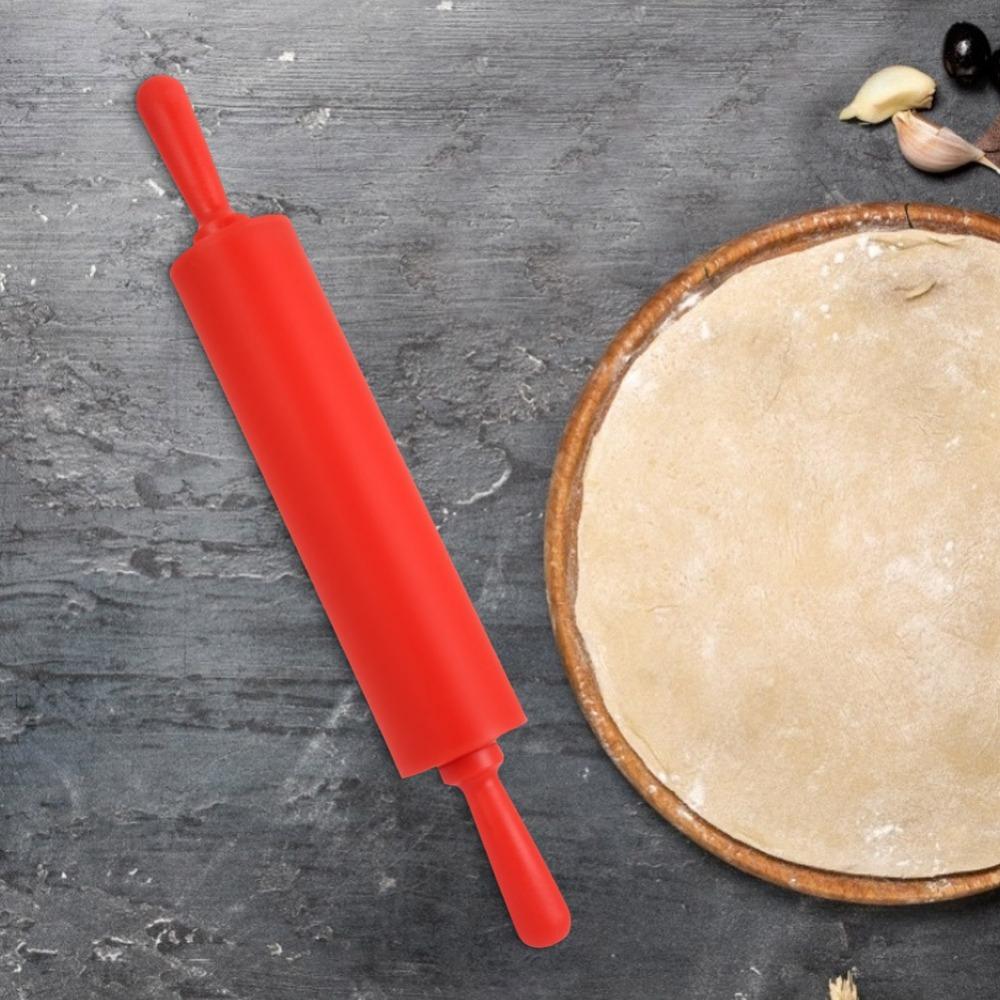 Food Grade Rolling Pins Non-Stick Cookie Dough Tool Durable Silicone Rolling Pin  Dough Preparation