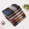 Unisex Korean Plaid Thick Winter Scarf with Tassels - Imitation Cashmere Shawl