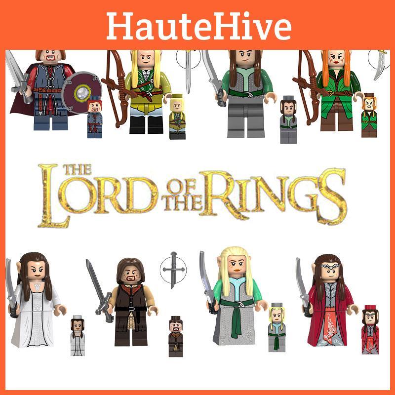 Children's Toy Lord Of The Rings Elf King Building Blocks Abs Plastic Small Particle 4.5 Cm Height