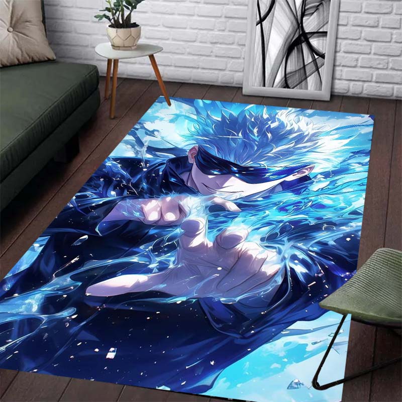 Jujutsu Kaisen Pattern Carpet - Anti-slip Kitchen and Outdoor Carpet, Home and Bedroom Decoration, Birthday Gift