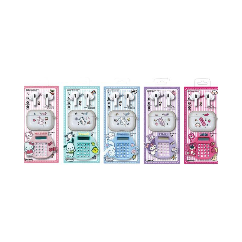 TWS-K26 Cartoon Silicone Keychain In-ear Wireless Bluetooth 5.4 Earphones