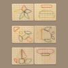 Wooden Geoboard Montessori Toy with Pattern Cards and Rubber Bands Matrix 8x8/7x7 Motor Skills Toy for Kids 3 Years Old and Up