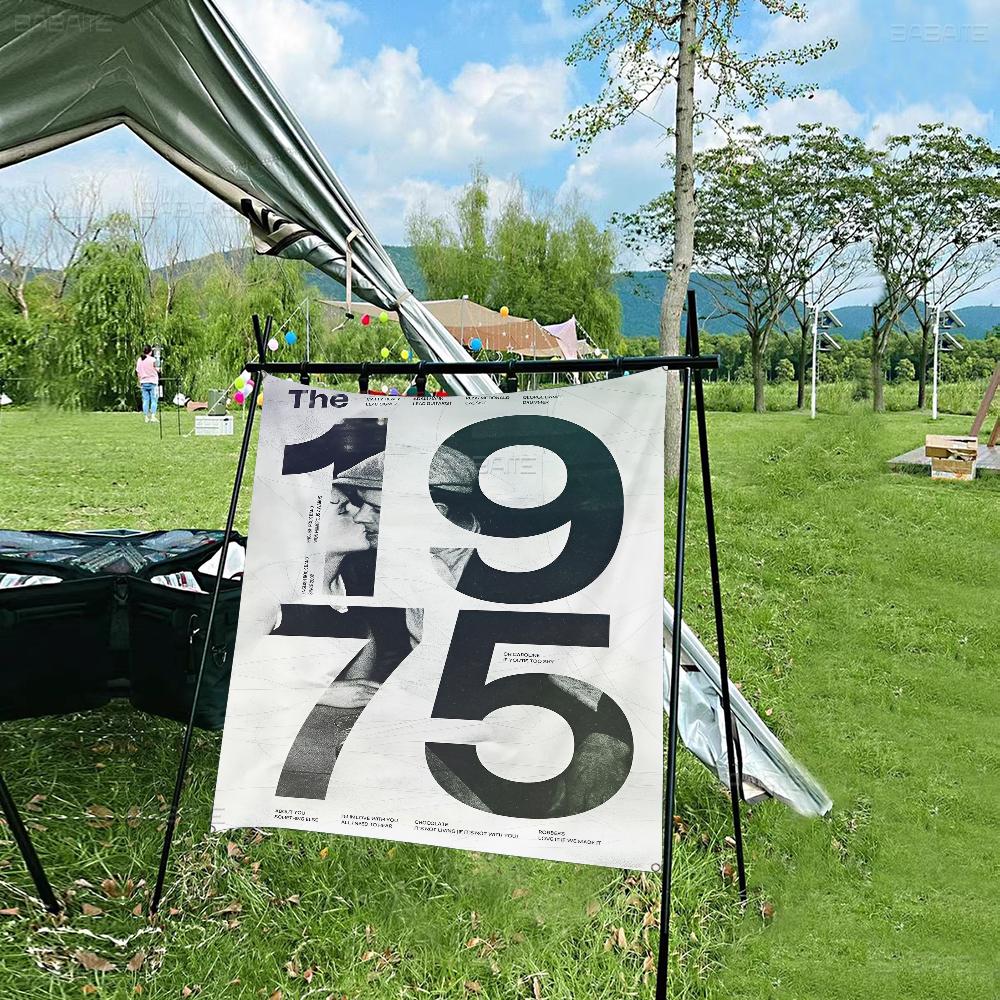 1975 RRock BBand  Flag Banner INS Style Outdoor Party Decoration Atmosphere Whitepaper Poster HD  Wall Art Study Room