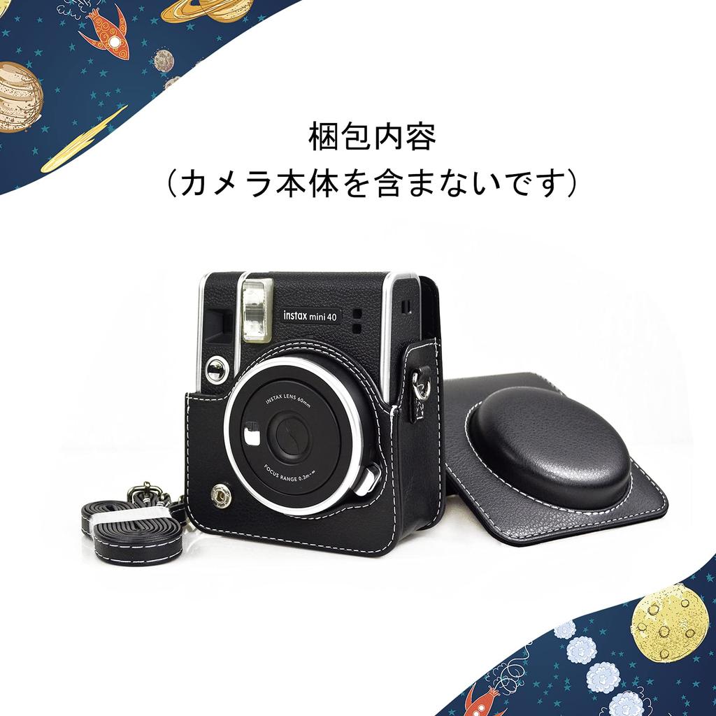 Kinokoo Instax Mini 40 Instax Instax Mini 40 Camera Case with Shoulder Film Count INS MINI 40 Instax Camera Protection Body PU Leather Case, Case,