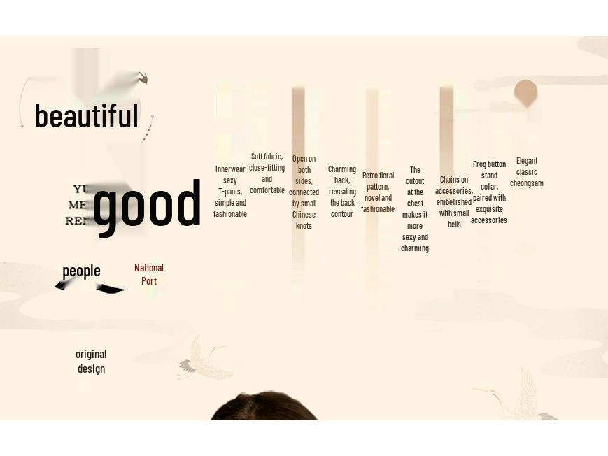 Ensemble Cheongsam Sexy Halter Fendu Dos Nu Col Montant 9298