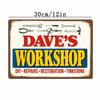 Custom Metal Tin Sign Decor for Garage Man Cave Workshop Man Cave Bar Pub Office Club Wall Art