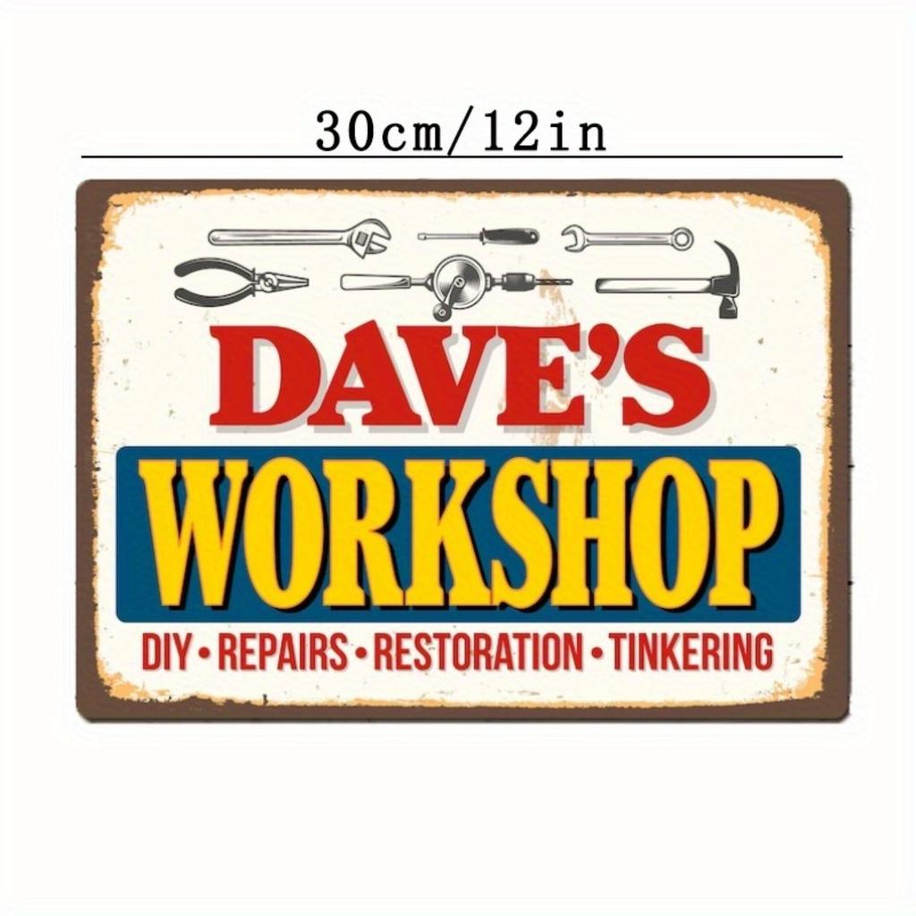 Custom Metal Tin Sign Decor for Garage Man Cave Workshop Man Cave Bar Pub Office Club Wall Art