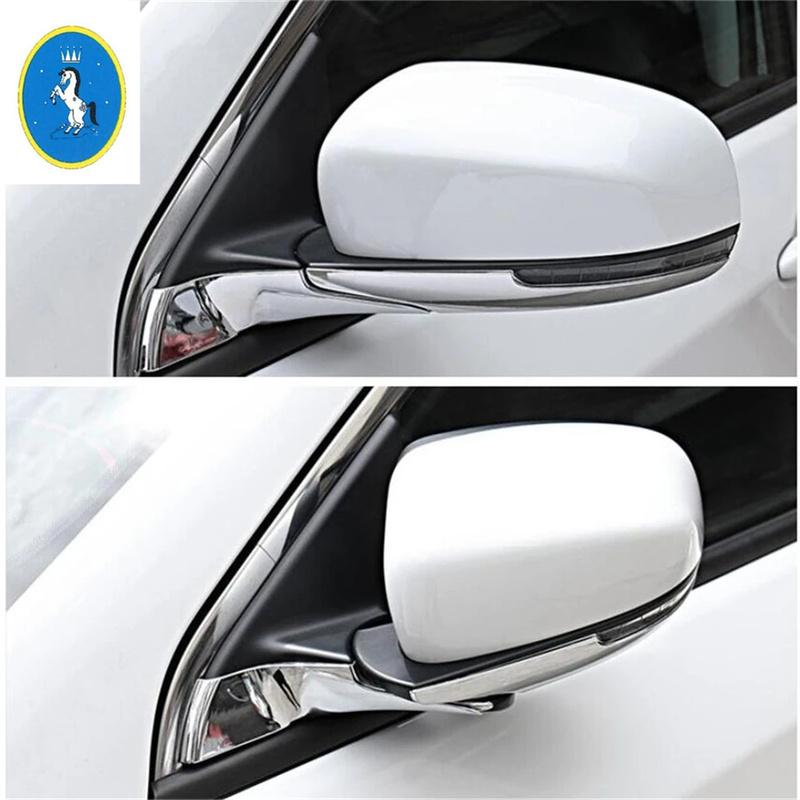 Auto Door Handle Bowl / Rearview Mirror Rubbing Protection Strip Cap Decor Cover Trim Accessories For Jeep Compass 2017 - 2024