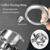 Magnetischer Quantitativer Kaffeepulver-Auffangring-Set für Espressomühle - Anti-Flugpulver Kaffee-Verteilerzubehör YJKJ-jfh1