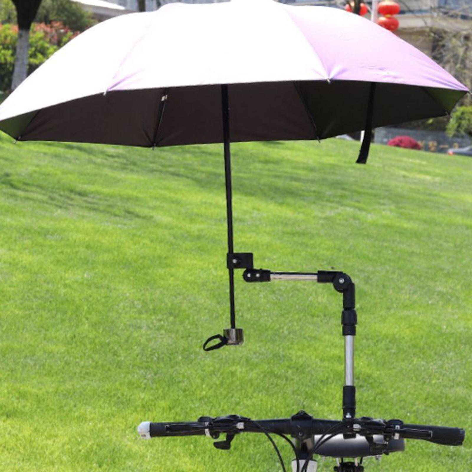 Держатель для зонта на коляску Держатель для зонта на инвалидную коляску Крепление для зонта на коляску Ветрозащитный выдвижной складной держатель для зонта CN