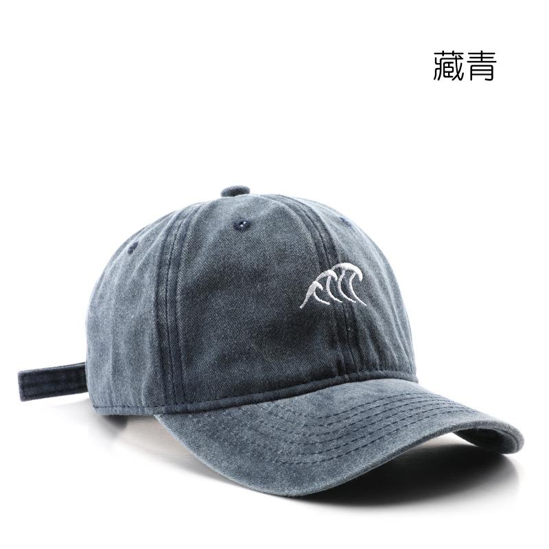 

Шляпа персонализированная стирка вышивка кепка уличная весенне-осенняя защита от солнца солнцезащитный козырек бейсболка темно-синий