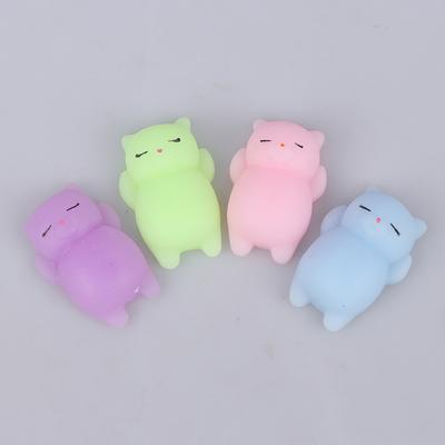 Antistresové mačkací hračky Mini měkké zvířátko kočka Kawaii gumové mačkací hračky antistresové