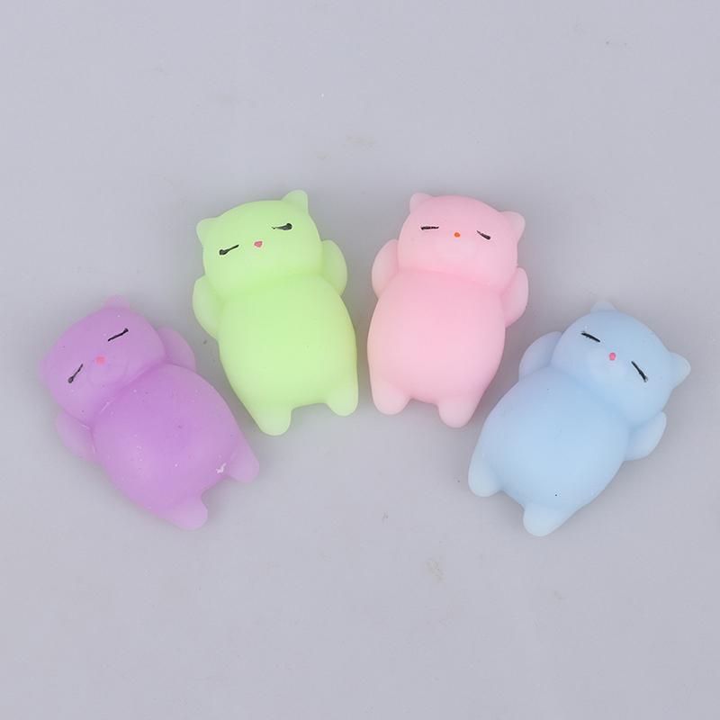 Anti-Stress Squeeze Toys Mini Soft Animal Cat Kawaii Rubber Squishes Antistress