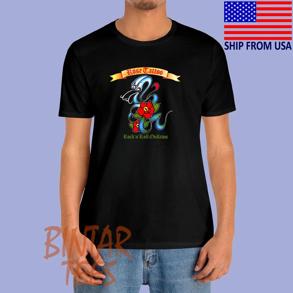 Rose Tattoo Outlaws Men s Black Size S to 5XL 3XL