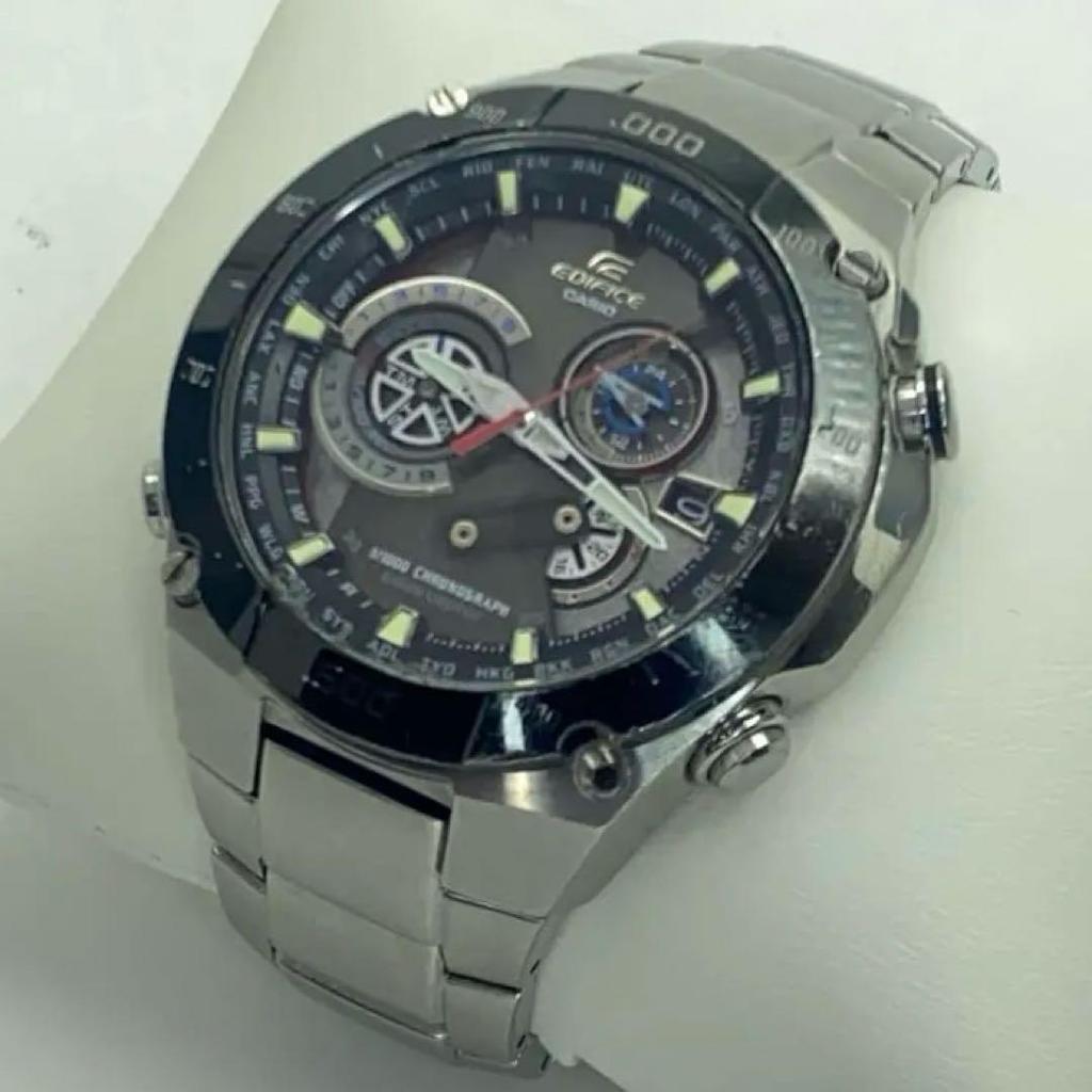 Used Casio Edifice Silver Watch