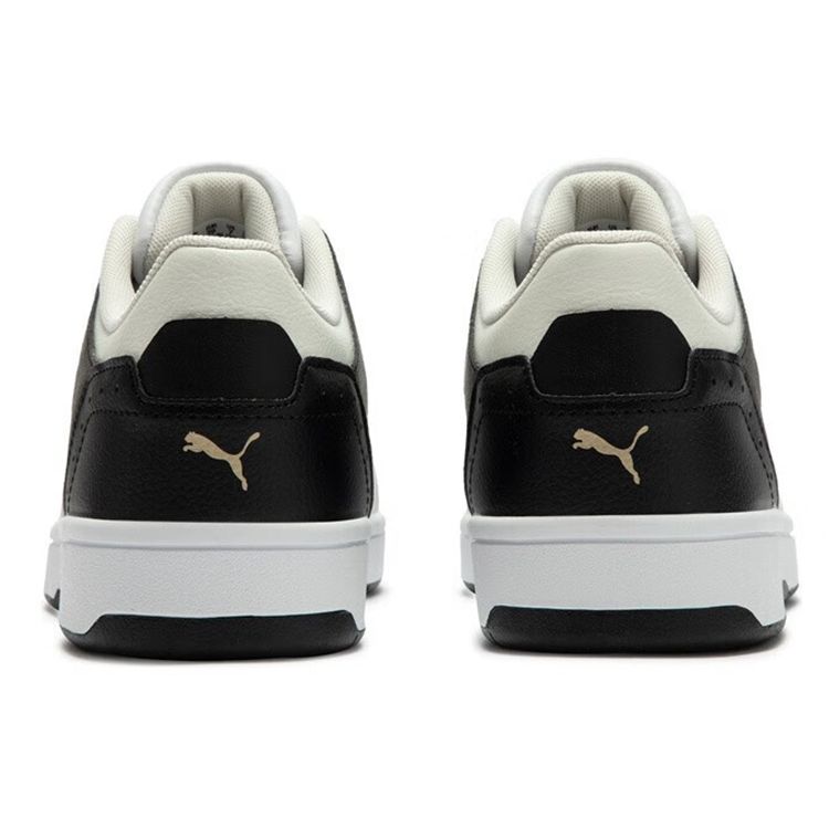 Puma Rebound Joy Leather Comfortable Low-Top Sneakers Unisex sneakers Black White 380747-25