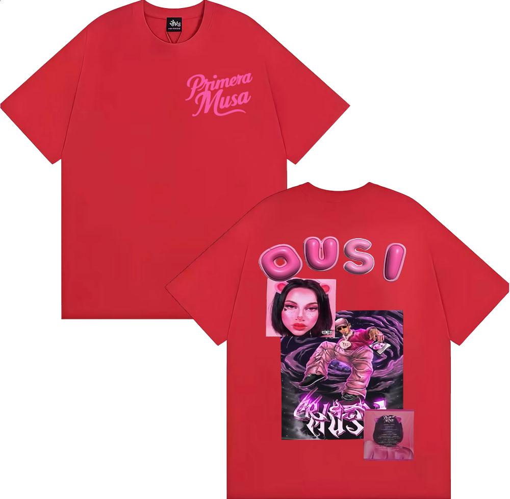 

Omar Courtz Primera Musa Album 2025 Cover Tshirt Unisex Women Clothing Harajuku Streetwear T Shirts 100 Cotton Oversized T Shirt S