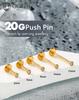 OUFER Body Piercing Titan 20G Lip Nose Piercing Stud 5681012mm Label Earring Jewelry Threadless Nose Bar Push-in Trague Conch Lobe Piercing Bar