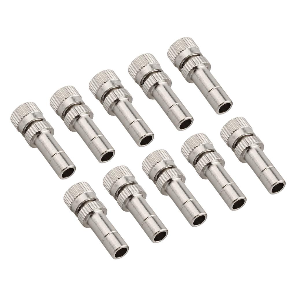 10pcs High Quality Atomizing Misting Nozzle Garden Water Irrigation Sprinkler Quick Pushing Nozzles For Misting Cooling System