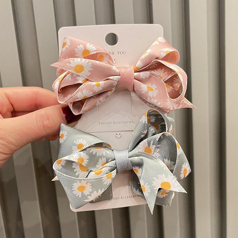 

Children s Spring Daisy Bow Hair Clip - Cute Temperament Hairpin for Girls