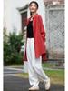 25 Autumn Cotton Linen Women's Literary Patchwork Casual Lantern Pants - Slimming, Versatile Long Trousers