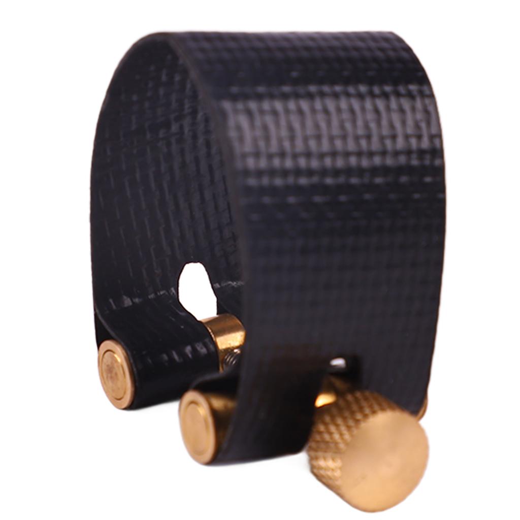 Saxophone Ligature Fastener Adjustable Screw Uniform Sound Sax Ligature Replacement Black Tenor