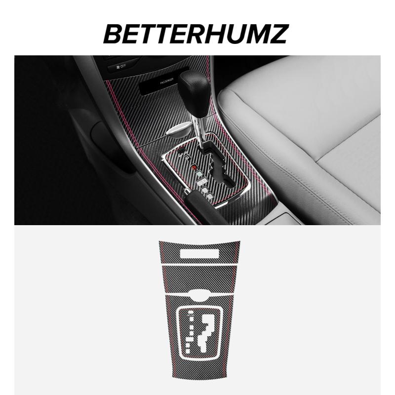 Made of Alcantara Betterhumz For Toyota Corolla E150 E151 2007-2013 Auto Gear Shift Lifter Trim Sticker Car Interior Accessories