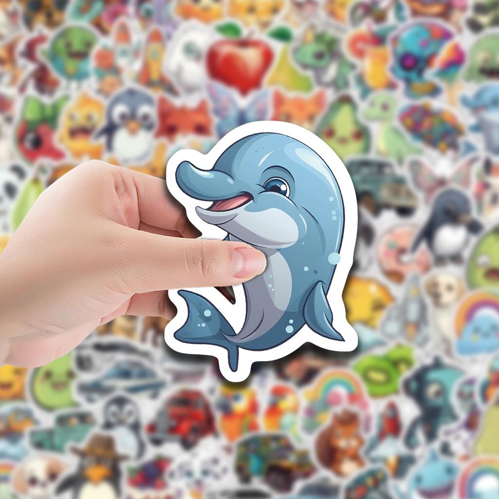 100 Pieces of Cute Plant Stickers for Mobile Phone Water Cup Waterproof Decorative Stickers for Children's Hand Account Stickers