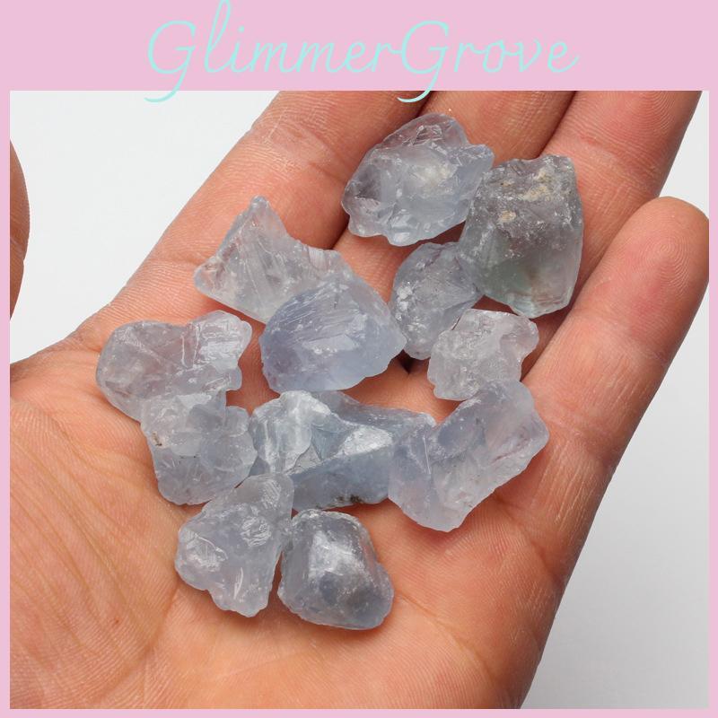 Beautiful Natural Blue Celestite Mineral Quartz Crystal Rough Stone For Decorative Collections