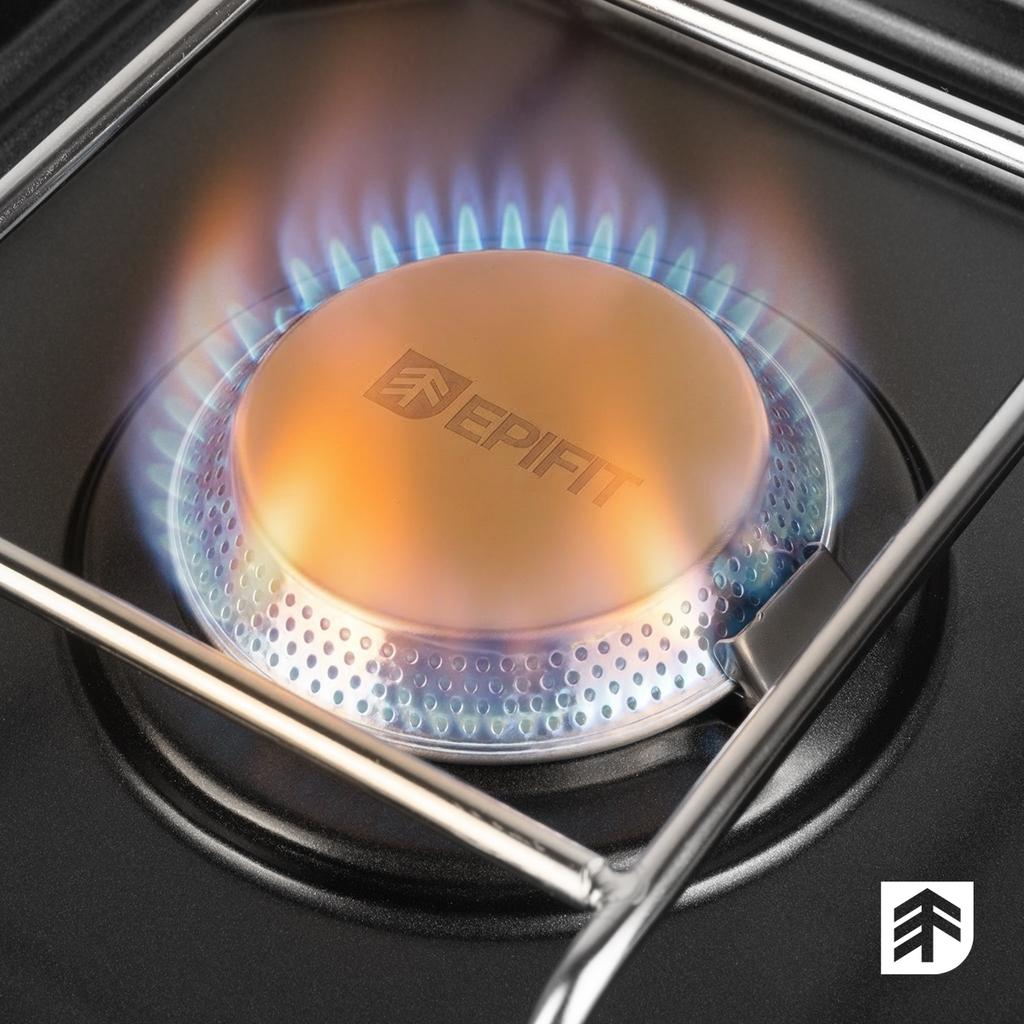 Epifit Spark500 Double Gas Camping Stove with Grill Plate
