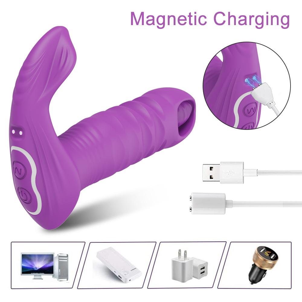 Vibratore con controllo tramite app Bluetooth Stimolatore clitorideo femminile Punto G Dildo Plug anale Coppia Articoli per adulti Giocattolo sessuale per donne Mutandine