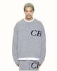 Men's American Style Embroidered Jacquard Sweater - Round Neck, Loose Knit, Autumn/Winter Fashion