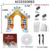 Christmas Decorations Gingerbread Man Snowman Arch Inflatable Toys Built-in LED Lights Model Party Xmas Holiday Decor Ornaments