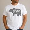 Papa Bear T Shirt Funny Fathers Day Gift Silhouette Animal Men Graphic Tees