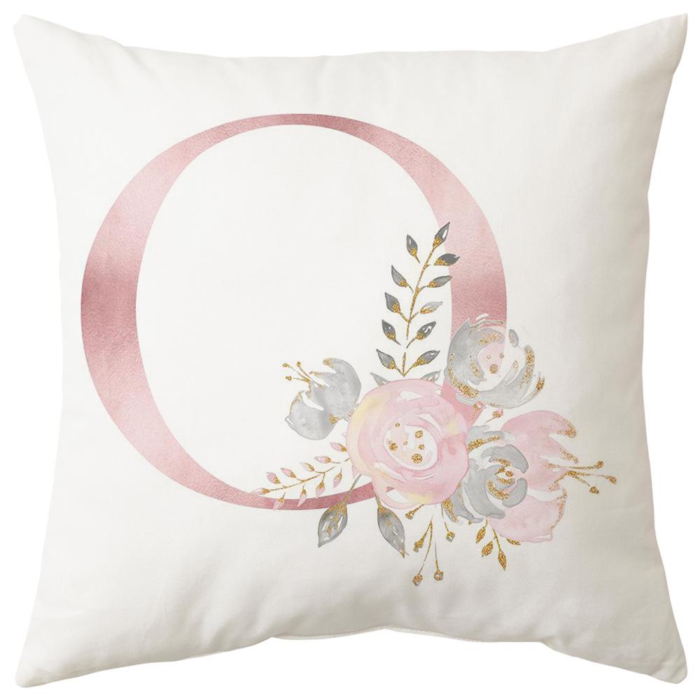 Pillow Cover Letter Valentine's Day Living Room Sofa Pillow Car Waist Pillow Pillow Cover Bedroom