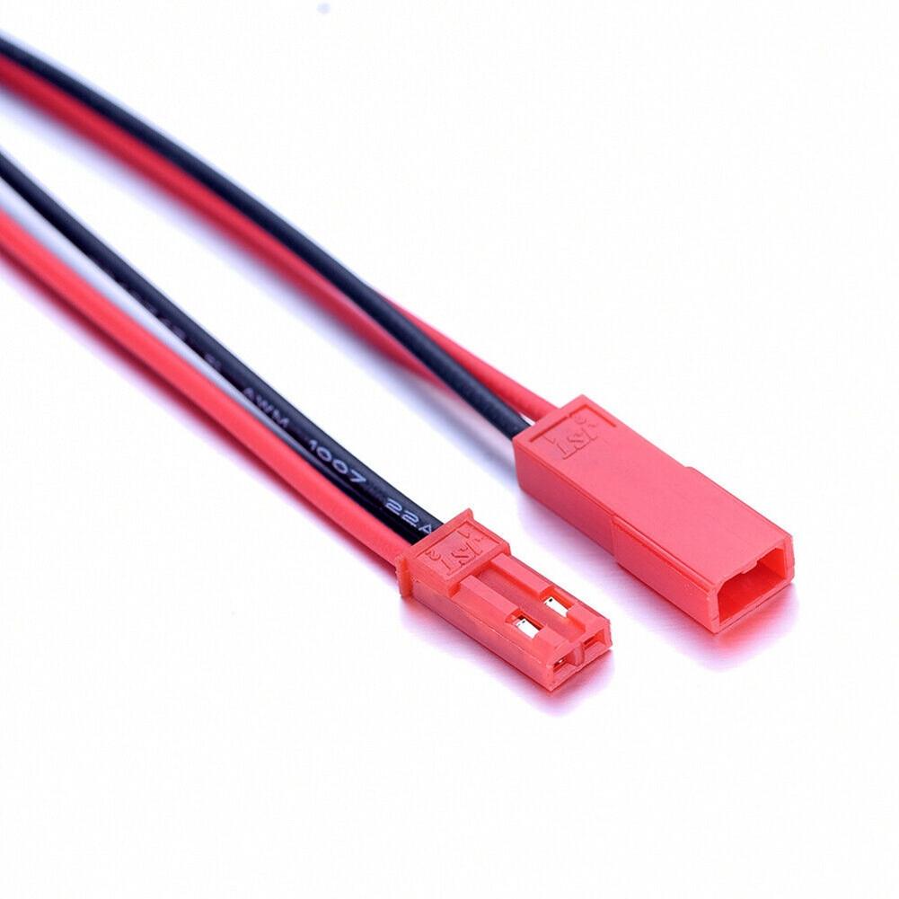 20 Paare SM-2Pin Stecker-Stecker-Kabel Männlich+Weiblich mit 100mm Kabellänge-22AWG