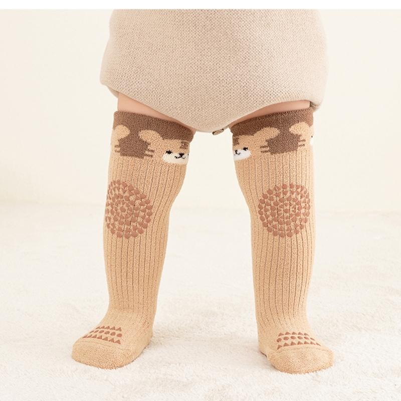 Winter Warm Toddler Long Socks Baby Knee Socks with Animal Pattern Infant Knee Stockings for Baby 0-3 Years