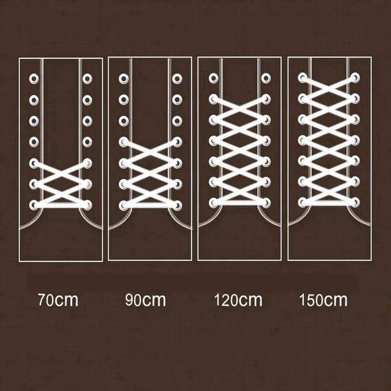 1Pair Classic Round Shoe laces Outdoor Sneakers Shoes Laces Solid Color Kids Adult Rope Shoelaces 90/120/150cm shoes accesories