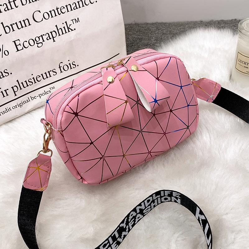 Girls cosmetic bag ladies bag bag women's bag printed wide shoulder strap small bag women's messenger bag