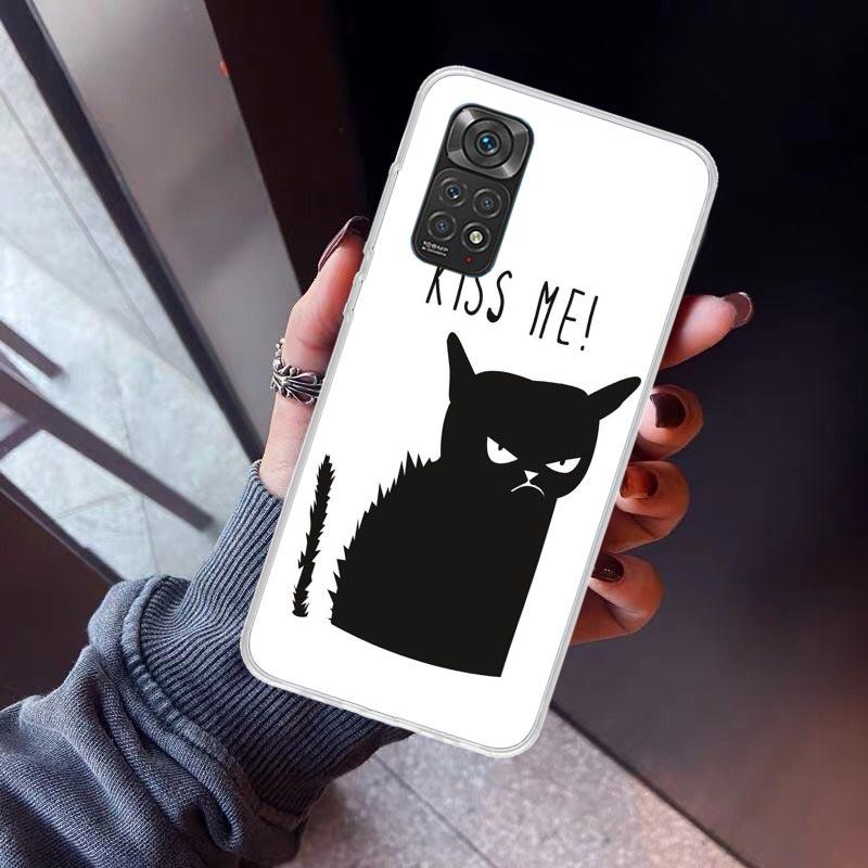 Cat Footprint Funny Paw Cute Phone Case For Xiaomi Redmi Note 10 11 12 13 14 15 Pro Plus 11S 12S 14S 11T 11E 10S Soft TPU Back C