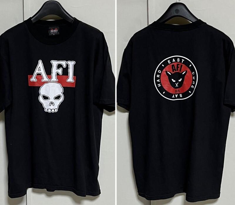 AFI Band Say Hard East Core 2 side black T shirt Men Women tee Unisex T-Shirt S