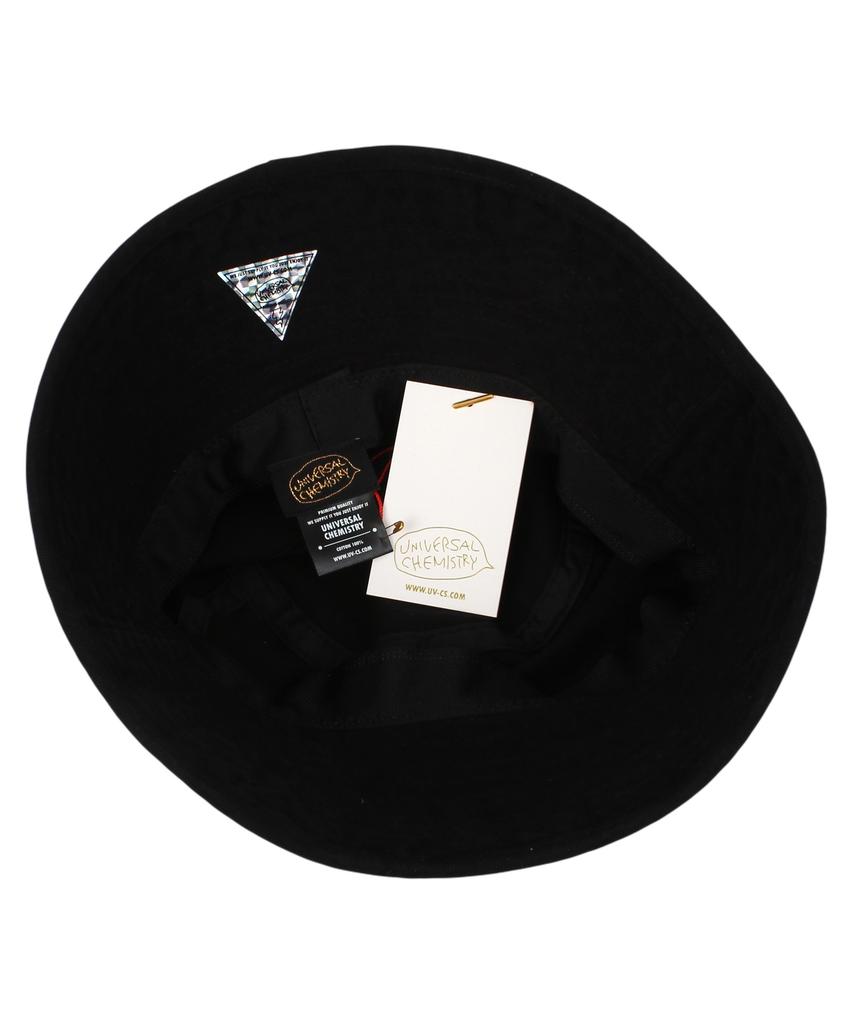 Washing Black Overfit Bucket Hat